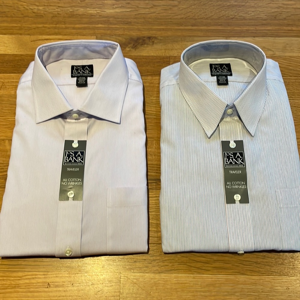 17-33 Light purple w/ white strip & other is white w/ pink and blue strips